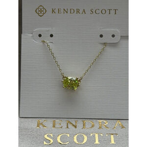 Kendra Scott Green Pendant Necklace